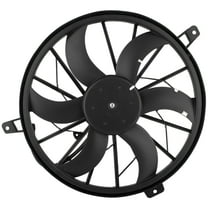 BOXI 620-010 AC Condenser Radiator Cooling Fan Replacement For Jeep Grand Cherokee 1999-2003 4.0L L6 4.7L V8 / for Jeep Liberty 2002-2003 3.7L V6 | Replaces 52079528 52079528AB 52079528AC