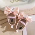 thumbnail image 6 of Huowey Kids Autumn Bow Princess Shoes Baby Girl Baby Soft Soles Non- Toddler Shoes Relaxed Fit Footwear, 12, 6 of 7