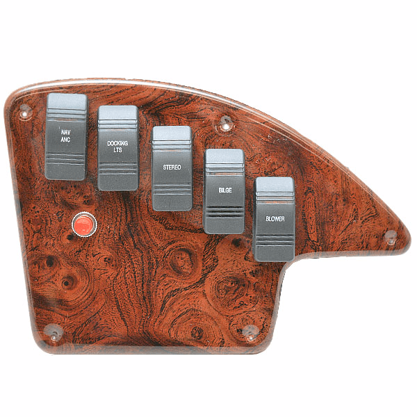 Godfrey Pontoon Boat Rocker Switch Panel Sweetwater Woodgrain