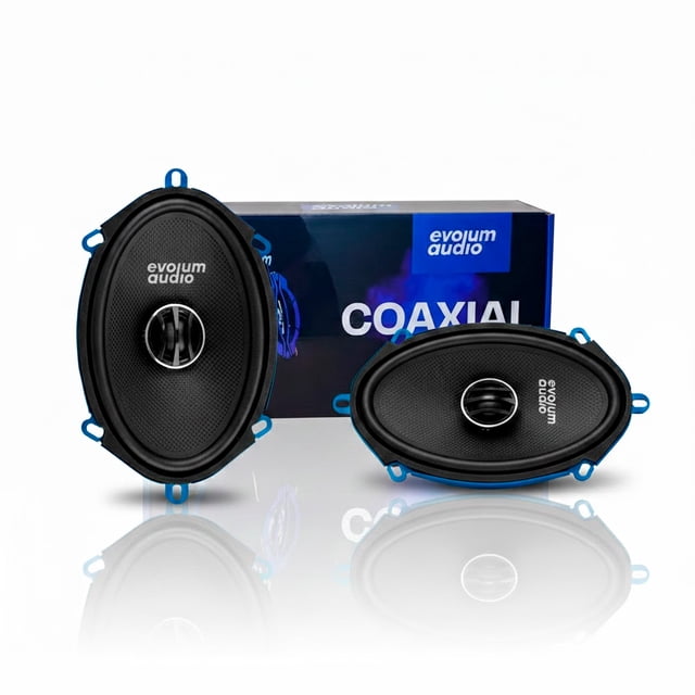 Kit Bocinas Coaxial 2 Vías 5x7" para Auto - Evolum Audio