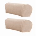 thumbnail image 3 of Soft Stretch Plush Armrest Covers, Armrest Covers for Chair/Sofa/Sloping Couch, Furniture Protector Armchair Slipcovers for Recliner, Set of 4 (Khaki), 3 of 8