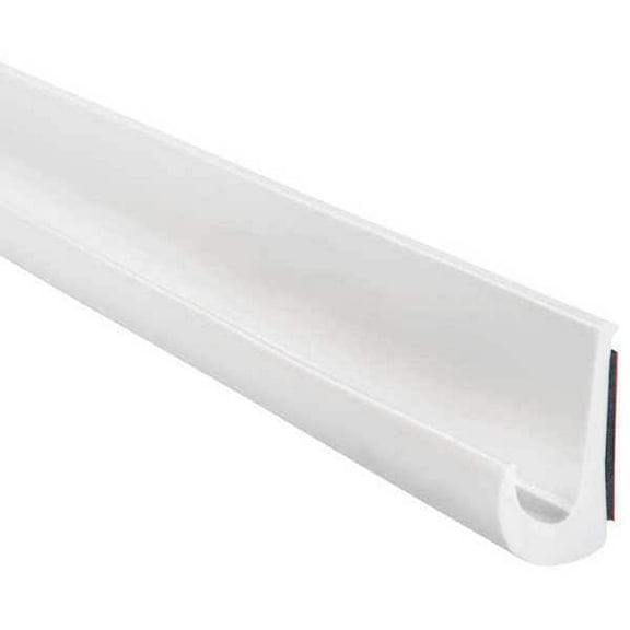 Trim-Lok White Polyvinyl Chloride Drip Rail 25 ft L, 7/8 in W, 1/2 in H DRW-25