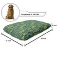 thumbnail image 2 of Botanical Pet Bed, Waking Nature Pattern with Abstract Branches and Leaves, Chew Resistant Pad for Dogs and Cats Cushion with Removable Cover, 24" x 39", Teal Dark Seafoam, by Ambesonne, 2 of 4
