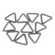 thumbnail image 2 of Conectores De Anillos Triangulares Cerrados perfecl Para Correa de Maleta de 19 Mm gris negro, 2 of 7