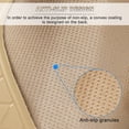 thumbnail image 6 of Universal Car Seat Cover Mat Cushion Pad PU Leather Front Rear Seat Mat Protector Cushion Waterproof Beige, 6 of 12