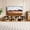 Dark Wood, variant on Modular Freestyle TV Stand Brown Wood Adjustable Media Console with Open Storage Shelves, Modern Minimalist Entertainment Center Free Combination Cabinet for Living Room Bedroom Apartment