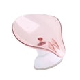 thumbnail image 3 of Injueey Caja de jabón sin perforaciones en forma de hoja, soporte de drenaje para jabón, estante con ventosa, giratorio, multifunción, suministros Juegos de accesorios de baño Rosa transparente Injueey HA004587-03, 3 of 6
