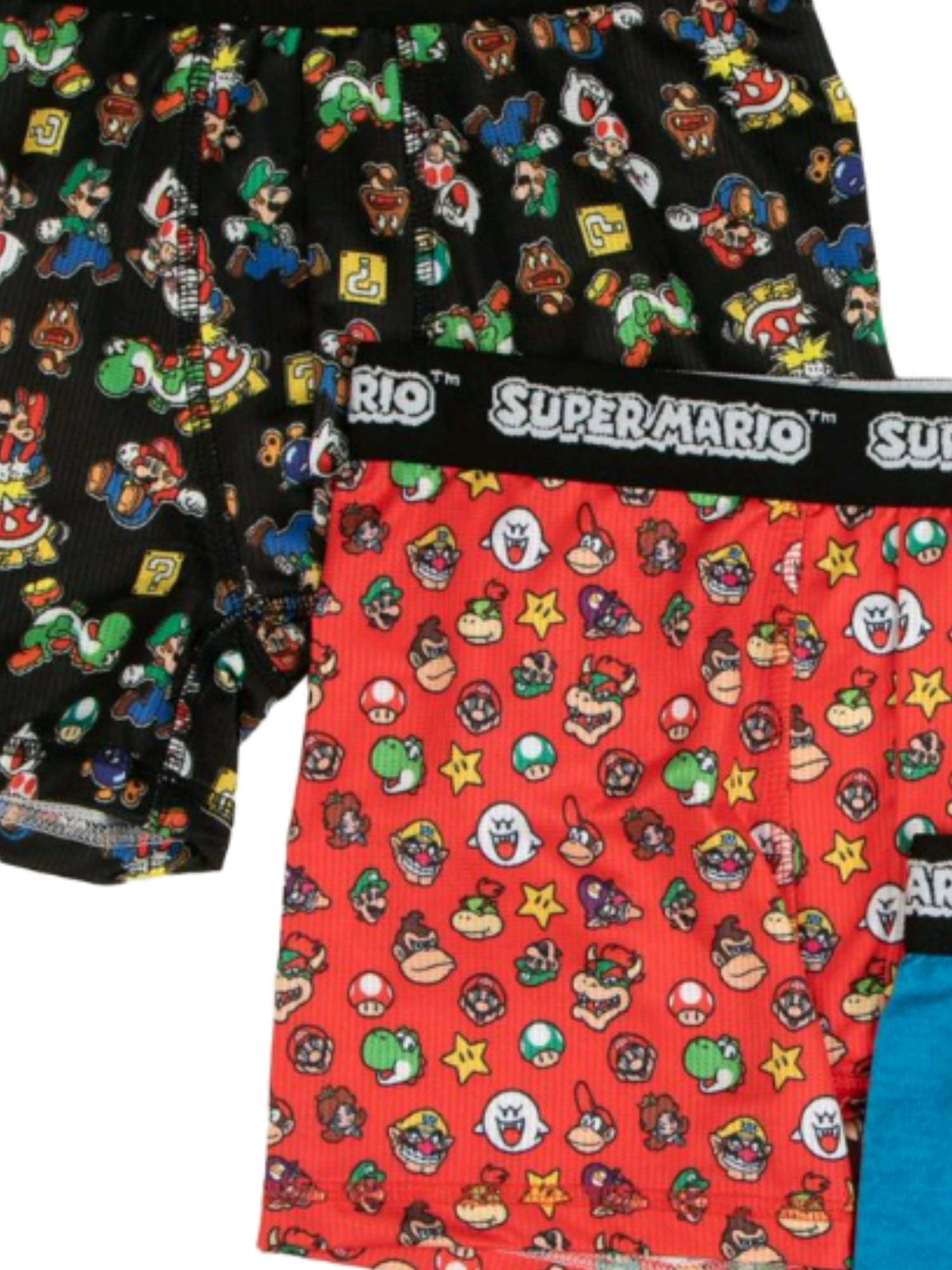 Nintendo Super Mario Bros. Boys' 4-10 Boxer Briefs, 3 Pack