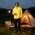 thumbnail image 6 of Mens Zip Up Hoodie Long Sleeve Fleece Casual Hooded Sweatshirts Athletic Full Zip Jacket with Pockets Yellow XL, 6 of 7