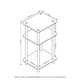 thumbnail image 2 of Mesa auxiliar Furinno Just Turn-Tube de 3 niveles, blanco/espresso, 2 of 8