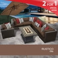 thumbnail image 2 of Rustico 8 Piece Outdoor Wicker Patio Furniture Set 08e, 2 of 7