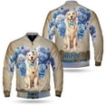thumbnail image 3 of Golden Retriever Proud Dad Happy Father's Day All Over Print 3D Baseball Jacket Goldens Dog Lover Gifts Idea Bomber Jacket Softball - 02008, 3 of 6