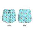 thumbnail image 3 of Honeii Sea animals print a double-layered women's running short, ideal for gym, tennis, and various activities, complete with a practical pocket-XX-Large, 3 of 7