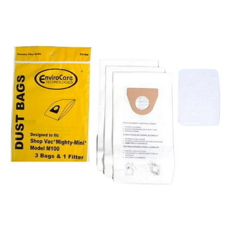 

Shop Vac Vacuum- Mighty Mini bags 3 Pk Part #831SW
