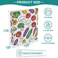 thumbnail image 3 of FORMRS 3 Ring Binder 1.5 inch with Pockets Set of 2 Clip Board 200 Sheets Capacity, Red Vegetables Pattern, 3 of 8