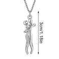 thumbnail image 4 of Collar de abrazo de pareja de acero inoxidable, colgante de cruz, cadena para hombres y mujeres, regalo romántico, novedad de 2023, 4 of 5