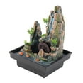 thumbnail image 4 of Fontaine de Bureau en Résine Résine Cascade Intérieure Décoration de Bureau avec Atomiseur pour Maison Bureau, 4 of 7