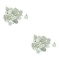 thumbnail image 2 of kurtrusly Ensemble de 50 Pendentifs de Collier Cabochon Rond Argent Blanc 43x22mm 2Set, 2 of 6