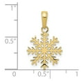 thumbnail image 7 of Auriga Fine Jewelry 10K Yellow Gold Snowflake Pendant for Women (L-20 mm, W-14 mm), 7 of 7