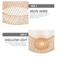 thumbnail image 4 of SHISUYAN 1 Pce Abat-Jour en Fil de Fer en Forme de Nichoir Abat-Jour pour Lustre Couvre-Lampe Doré, 4 of 9