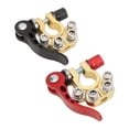 thumbnail image 3 of Top Post Connectors, 2Pcs Brass Cable Clamp Positive Negative Multi Hole Battery Terminal With Wrench For Car For Vehicle For Truck, 3 of 8