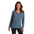 thumbnail image 1 of Port Authority Ladies Microterry Pullover Hoodie LK826 - Dusk Blue - S, 1 of 1