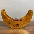 thumbnail image 2 of serony Assiette de Service en Forme de Lune en Fer, Décorative, Anti-Rouille, pour Banquet, Mariage, Type 3, 2 of 9