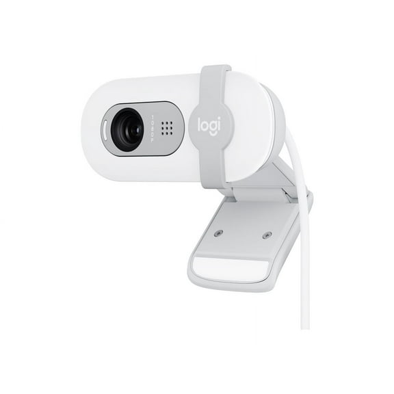 Logitech BRIO 100 Webcam - 2 Megapixel - Off White - USB Type A - Fixed Focus - 58° Angle - Microphone - macOS, Windows  960-001616