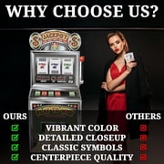 Fun Express Slot Machine Cardboard Stand up (5 feet Tall) Casino Party Decor