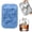 Blue, variant on 3D Dog Tray Silicone Fun Dogs Shape Ice Maker Dog Lover 3D Corgi Dog Silicone 4 Cavity Large Ice Tray With Funnel Reusable DIY Ice Maker,Ice Cube Tray