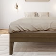 thumbnail image 4 of Plank+Beam Solid Wood Full Size Platform Bed Frame, Matte Walnut, 4 of 9