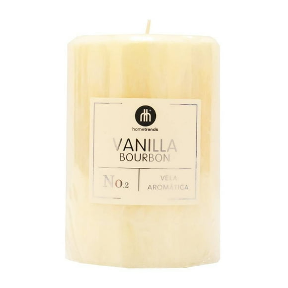 Vela Hometrends Corta Aromática Vainilla Bourbon No. 2 Beige