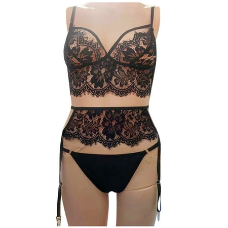 

New Fashion Lace Lingerie Underwear Sleepwear Steel Ring Pajamas Garter
