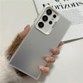 thumbnail image 1 of Luxury Matte Laser Aurora Phone Case For Samsung S24 Ultra S23 S22 Plus S21 S20 FE Note 20 Soft Bumper Colorful Shockproof Cover Silver For Samsung S24Plus, 1 of 6