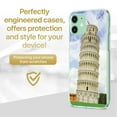 thumbnail image 2 of Caseyard TPU Clear Case for iPhone 13 Mini with Pisa Tower design phone cover, 2 of 7