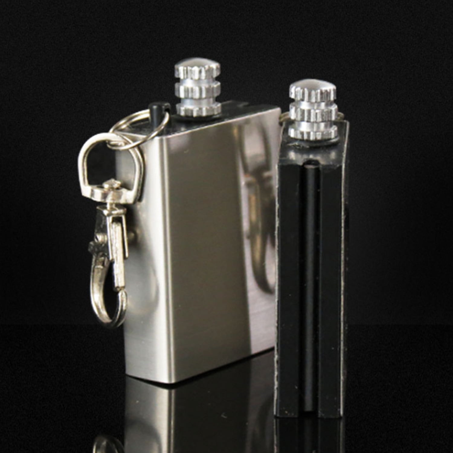 100 Pack of Waterproof & Windproof Permanent Match Lighter, Strike To Light Survival Camp Fire Starter, Stainless Steel Flint Survival Tool