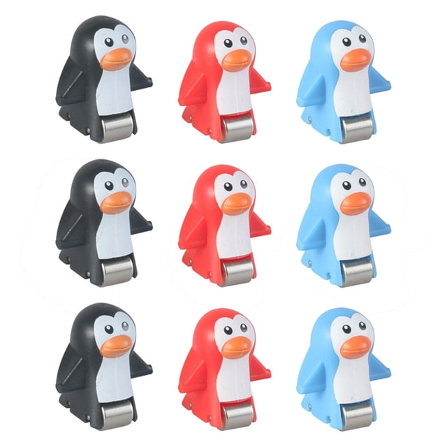 Accesorios de juguete para subir escaleras, pistas eléctricas, piezas de juego, montaña rusa, accesorios de juguete 9 piezas pingüino