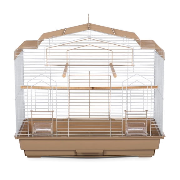 Prevue Pet Products Cockatiel Flight Bird Cage- Brown/White SP50051