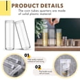 thumbnail image 3 of 30 Pcs Tube de Rangement pour Pièces Tube à Pièces en Plastique Rond Transparent Porte-Pièces Conteneur Organisateur avec Couvercle à Vis pour Fournitures de Collection Rouleaux de Banque, 3 of 7