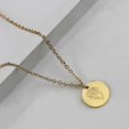 thumbnail image 3 of Collar de moneda de oro para mujer shaofei colgante floral mes de nacimiento, 3 of 5