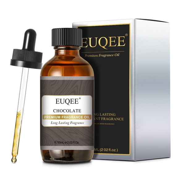 EUQEE Chocolate Fragrance Oil for Diffusers for Home,Perfume,Aromatherapy,Long Lasting Essential Scented Oils for Soap&Candle Making(60ml)