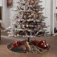 thumbnail image 4 of Bingfone Christmas Tree Skirt Mat Christmas Decoration Interior 36" -Sunshine Butterfly Flower Bear, 4 of 6