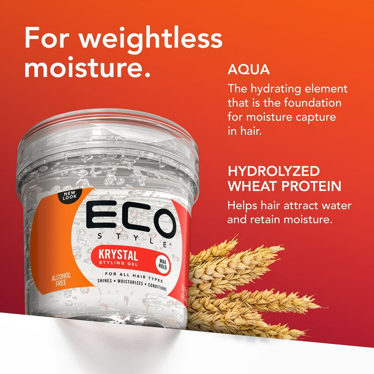 E-STYLE Eco Styler Gel, Krystal Clear, 80 oz, Strong Hold