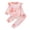 Pink, variant on Futezty Toddler Boys Girls Clothes Fall Winter Outfit Sets, Set For Kids Flying Sleeve Round Neck Tie Dye Elastic Waist 6M 1T 2T 3T 4T 5T 2 Piece Everyday