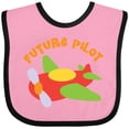 thumbnail image 3 of Inktastic Future Pilot Airplane Boys or Girls Baby Bib, 3 of 4