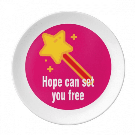 

Hope Can Set You Free Plate Decorative Porcelain Salver Tableware Dinner Dish