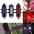 thumbnail image 1 of Safety NEW Bike Bicycle 5 LED USB Rechargeable Front Rear Warning Light Cycling Tail Lamp with Charging Cable, 1 of 4