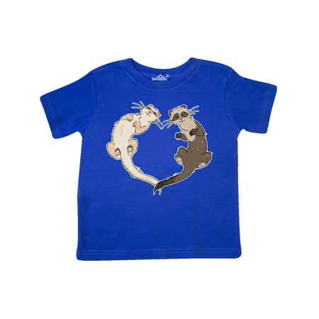 

Inktastic Cute Ferret Heart Gift Toddler Boy or Toddler Girl T-Shirt