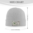 thumbnail image 3 of ZICANCN White Olive Branch Knit Beanie Hat, Winter Cap Soft Warm Classic Hats for Men Women, Gray, 3 of 8