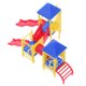 thumbnail image 5 of 1 Juego de Mini parque infantil, modelo de Mini parque infantil, decoración de mesa de arena en miniatura, 5 of 6